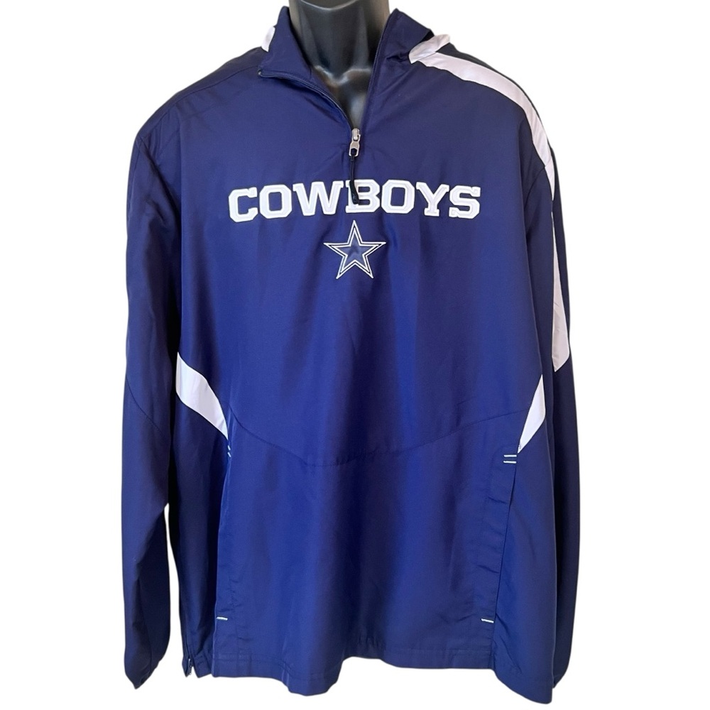 Vintage Reebok On Field NFL Dallas Cowboys Windbreaker Pullover